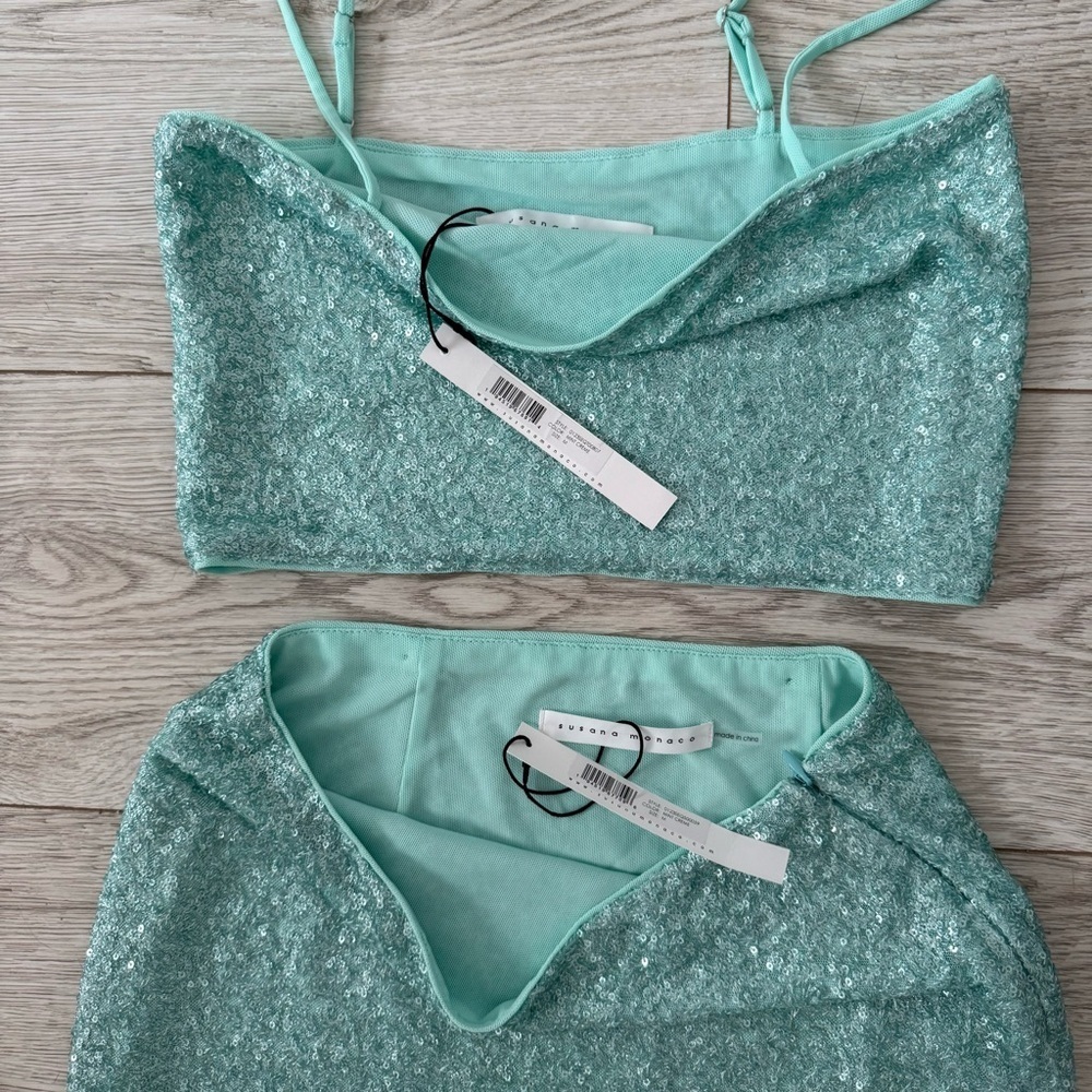 susana monaco sequins top and skirt NWT - Picture 5 of 16